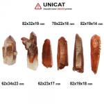  Cuart Rosu Natural Brut - 62-82 x 19-34 x 14-23 mm - ( XXL ) - 1 Buc