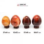  Ou din Carneol Mineral Natural - 34-36 x 27-28 x 27-28 mm - 1 Buc