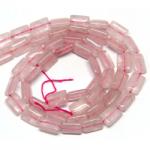 Cuart Roz Margele Pietre Semipretioase Dreptunghi - 14 x 10 mm