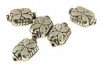  Margele din metal placat dreptunghi 15x10 mm - 5 Buc