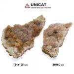  Calcedonie Druzy cu Ametist - Avalonit Maroc Brut Natura - 50-154 x 60-105 mm- (XXL) - 1 Buc