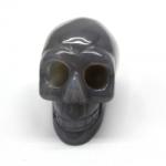  Craniu din Agata Naturala - 36-37 x 51 x 29-30 mm - (XL) - 1 Buc