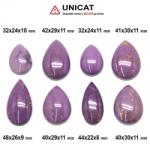  Cabochon din Phosphosiderit de Forma Picatura - 32-48 x 22-30 x 8-11 mm