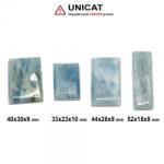  Pandantiv Acvamarin in Forma de Dreptunghi Fatetate - 33-52 x 18-30 x 8-10 mm
