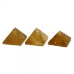  Piramida Calcit Galben Mineral Natural - 43-48 x 44-46 x 20-34 mm - 1 Buc