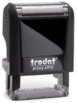 TRODAT BÉLYEGZŐ 4910 P4 lenyomattal: 10x26mm fekete TRODAT