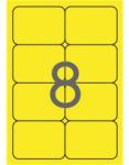 APLI Etikett, 99, 1x67, 7 mm, színes, kerekített sarkú, APLI, neon sárga, 160 etikett/csomag (02874) - wondex