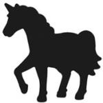  Mintalyukasztó 25 mm Unikornis, dekorgumihoz (TLYFO0452)