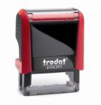 TRODAT BÉLYEGZŐ 4911 P4 lenyomattal: 14x38mm fekete ház fekete párnával TRODAT