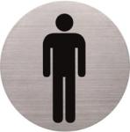 HELIT Információs tábla, rozsdamentes acél, HELIT, férfi mosdó (H6270900)