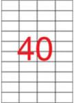 APLI Etikett A/4 APLI 52, 5 x 29, 7 mm, 4000 etikett/csomag (1286/3130)
