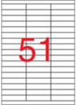 APLI Etikett A/4 APLI 70 x 16, 9 mm, 5100 etikett/csomag (1294)