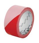 3M Ragasztószalag jelölő 50mm x 33m 3M piros-fehér ipari jelző (70006299880)