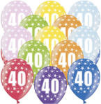 PartyDeco S. r. o Lufi, nagy csomag, évszámos (40), metál, 50 db/cs/vegyes színekben