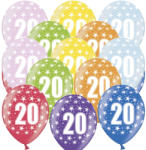 PartyDeco S. r. o Lufi, nagy csomag, évszámos (20), metál, 50 db/cs/vegyes színekben