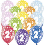 PartyDeco S. r. o Lufi, nagy csomag, évszámos (2), metál, 50 db/cs/vegyes színekben