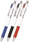 FlexOffice Golyóstoll FLEXOFFICE Senior 0, 4 mm, nyomógombos, vegyes színű tolltest, kék (FO-026BLUEV)