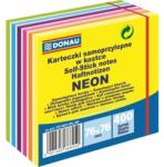 DONAU Öntapadó jegyzet DONAU 76x76mm, 400 lap, neon és pasztell színek (7574011PL-99)