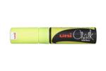 uni Folyékony krétamarker UNI PWE-8K 8 mm fluor sárga vágott hegy (2UPWE8K FL S)