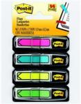 3M Öntapadó jelölőcímke 3M POSTIT műanyag, 4x24 lap, 11, 9x43, 2 mm, nyíl, vegyes (70071353612)