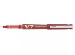 Pilot Roller cu cerneală Pilot Hi-Tecpoint V7 Plus reîncărcabil diverse culori 0.7 mm cu capac rosu (PBXC-V7-R-BG)