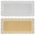  Tortacsipke 40x20 cm, arany/ezüst, 3db/cs (11256229)
