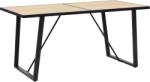 vidaXL Masă de bucătărie, stejar, 140 x 70 x 75 cm, MDF (281561)