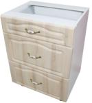 Spectral Mobila Corp inferior 60 cu 3 sertare metalice pentru greutate Zebra MDF sonoma mustata