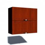 Spectral Mobila Corp superior 80 cu 2 usi orizontale Zebra MDF mustata cedru