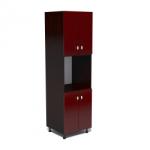 Spectral Mobila Soldat 60 cu 4 usi cu spatiu cuptor Zebra MDF rosu simplu