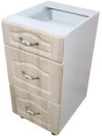 Spectral Mobila Corp inferior 40 cu 3 sertare metalice pentru greutate Zebra MDF sonoma mustata