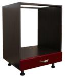 Spectral Mobila Corp pentru cuptor incorporabil cu sertar Zebra, Wenge/MDF Rosu, fara blat, 60 x 85 x 60 cm