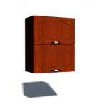 Spectral Mobila Corp superior 60 cu 2 usi orizontale Zebra MDF mustata cedru