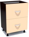 Spectral Mobila Corp inferior 60 cu 2 sertare metalice greutate Zebra cappuccino
