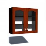 Spectral Mobila Corp superior vitrina 80 cu 2 usi Zebra MDF mustata cedru