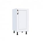 Spectral Mobila Corp inferior cu 1 usa Zebra, Alb/MDF Alb Mat, fara blat, 40 x 82 x 50 cm