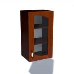 Spectral Mobila Corp superior 40 vitrina cu 1 usa Zebra MDF frunza cedru