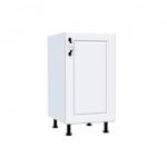 Spectral Mobila Corp inferior 45 cu 1 usa Zebra MDF alb drept