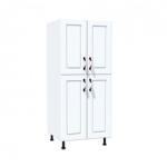 Spectral Mobila Soldat 60 cu 4 usi Zebra MDF alb drept