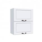 Spectral Mobila Corp superior 60 cu 2 usi orizontale Zebra MDF alb drept