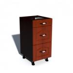 Spectral Mobila Corp inferior 40 cu 3 sertare metalice pentru greutate Zebra mustata cedru
