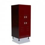 Spectral Mobila Soldat 60 cu 4 usi Zebra MDF tulip rosu