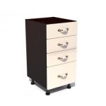Spectral Mobila Corp inferior 40 cu 4 sertare Zebra MDF vanilie simplu