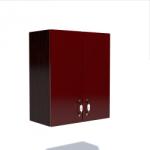 1 Corp superior 60 cu 2 usi cu scurgator de vase Zebra MDF rosu simplu