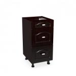 Spectral Mobila Corp inferior 40 cu 3 sertare metalice pentru greutate Zebra mustata wenge
