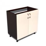1 Corp inferior 80 cu 2 usi Zebra MDF vanilie simplu