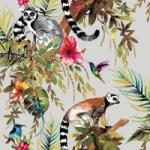 Dutch Wallcoverings Tapet model lemur, argintiu 12401 (426212)