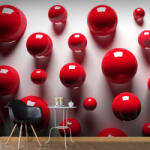 Artgeist Fotótapéta - Red Balls - terkep-center - 10 580 Ft