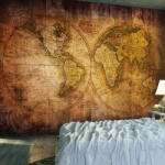 Artgeist Fotótapéta - World on old map - terkep-center - 21 150 Ft