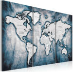 Artgeist Kép - World Map: Ink Triptych - terkep-center - 32 400 Ft